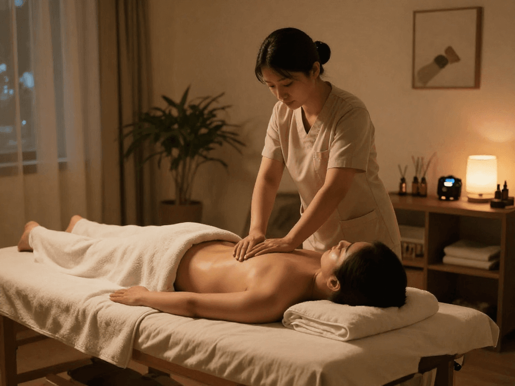 Experience 안산출장마사지 in a calming home setting with a professional therapist.