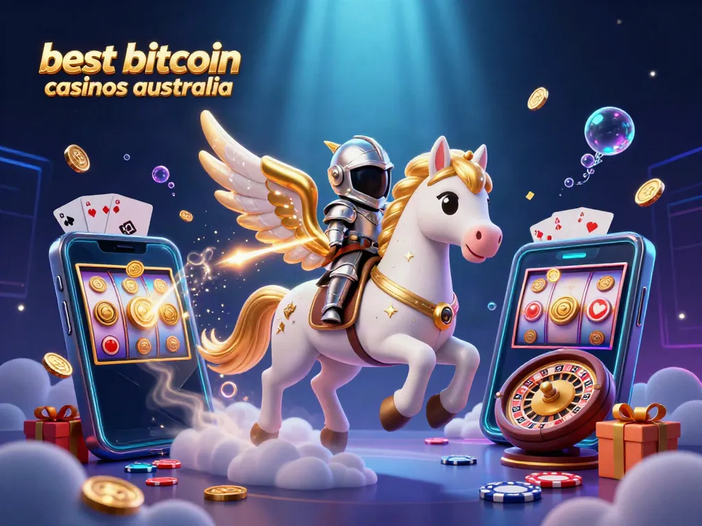 Engage with the best bitcoin casinos Australia by exploring vibrant 3D casino elements with dynamic gaming action.