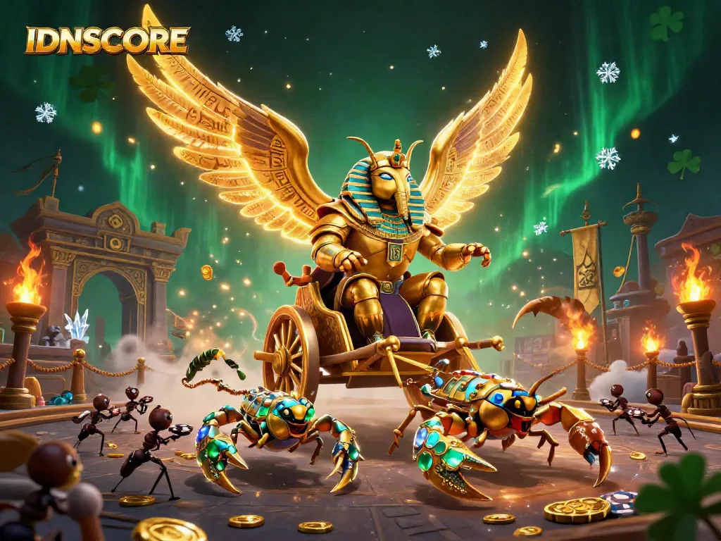 IDNSCORE engaging in thrilling casino action with vibrant colors and dynamic elements