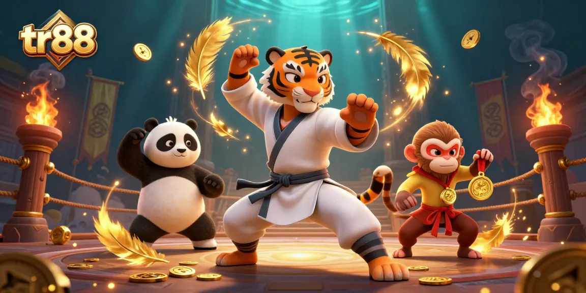 Experience thrilling action at TR88, with a kung fu master and fun characters in an exciting casino scene.