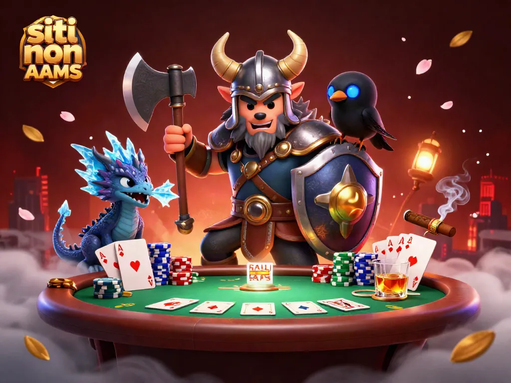 Gioca sui siti non AAMS con il lupo vichingo e il drago in un vivace casinò.