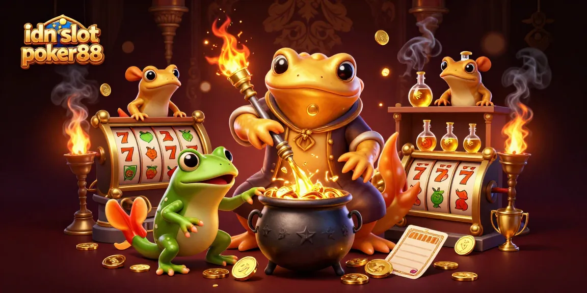 Experience the thrill of idn slot poker88 with vibrant, dynamic gaming characters among golden elements.