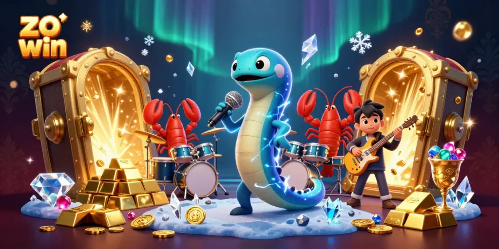 Experience the thrill of zo win in an underwater casino with vibrant characters and rich treasures.