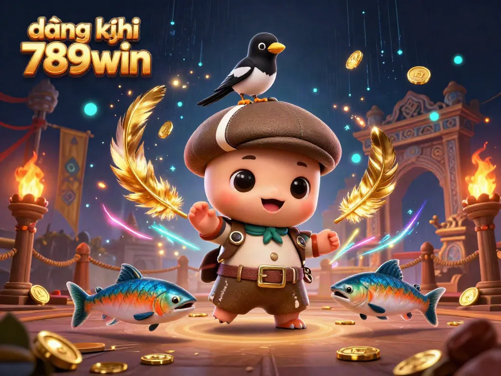 Engage in thrilling gameplay at đăng ký 789win with an immersive casino experience illustrated by playful characters.