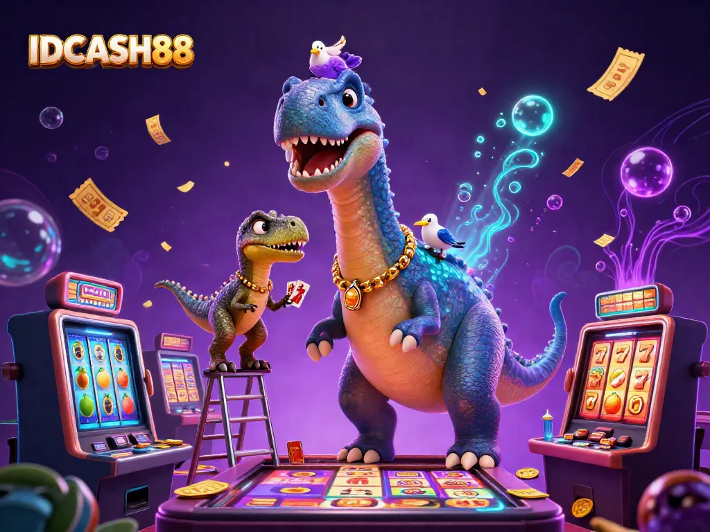 Experience thrilling gameplay with IDCASH88's colorful slot machine adventure featuring vibrant characters and dynamic elements.