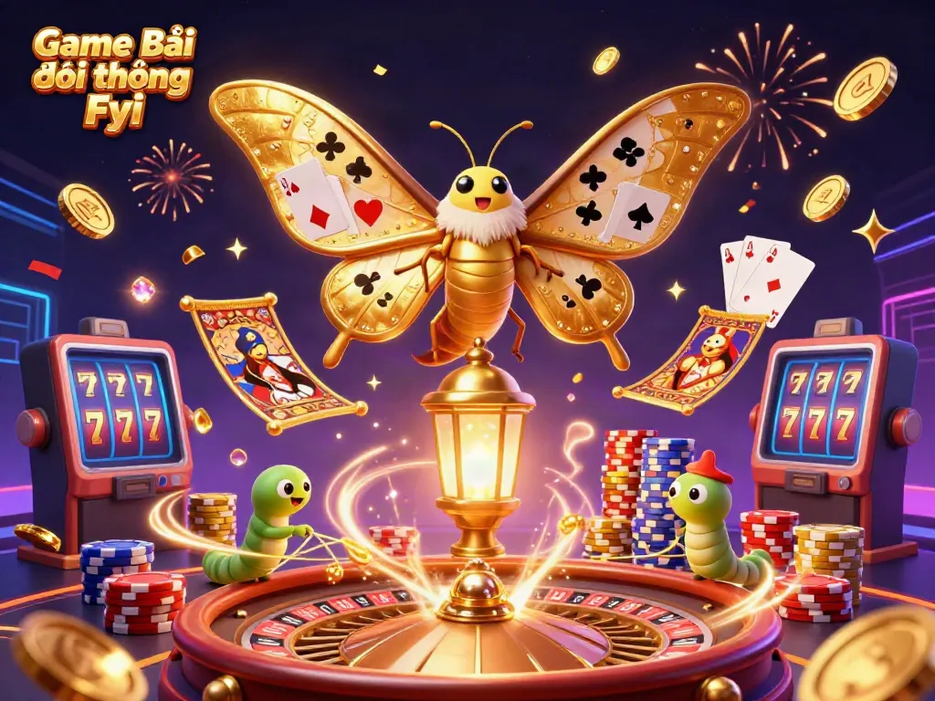 Experience the excitement of Game Bài Đổi Thưởng Fyi with vibrant casino-themed imagery.