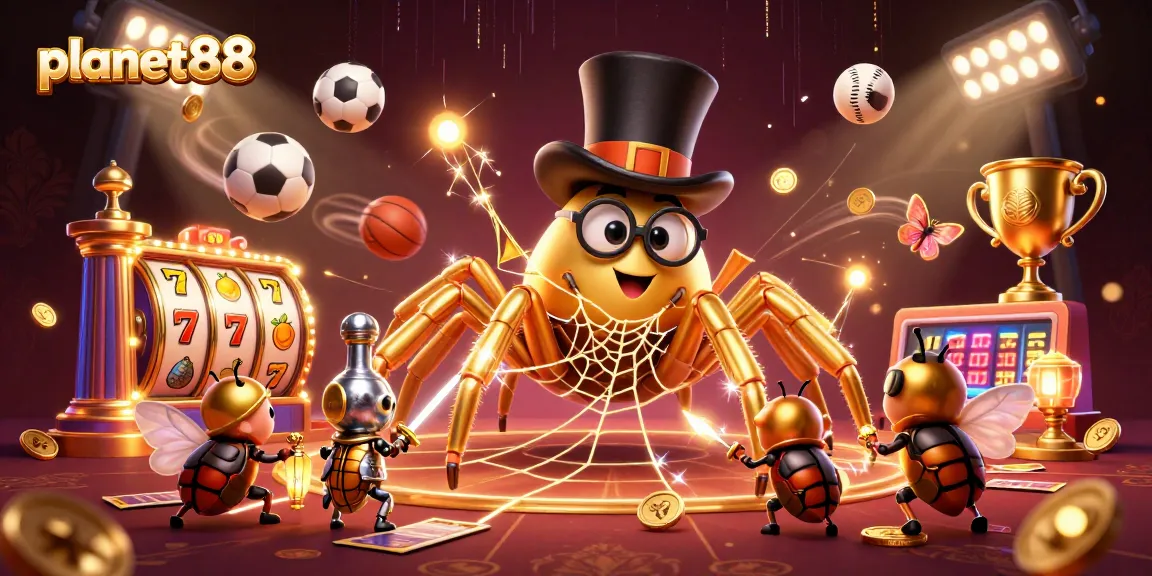 Experience the excitement of planet88 with a vibrant casino-themed adventure showcasing dynamic game elements and characters.