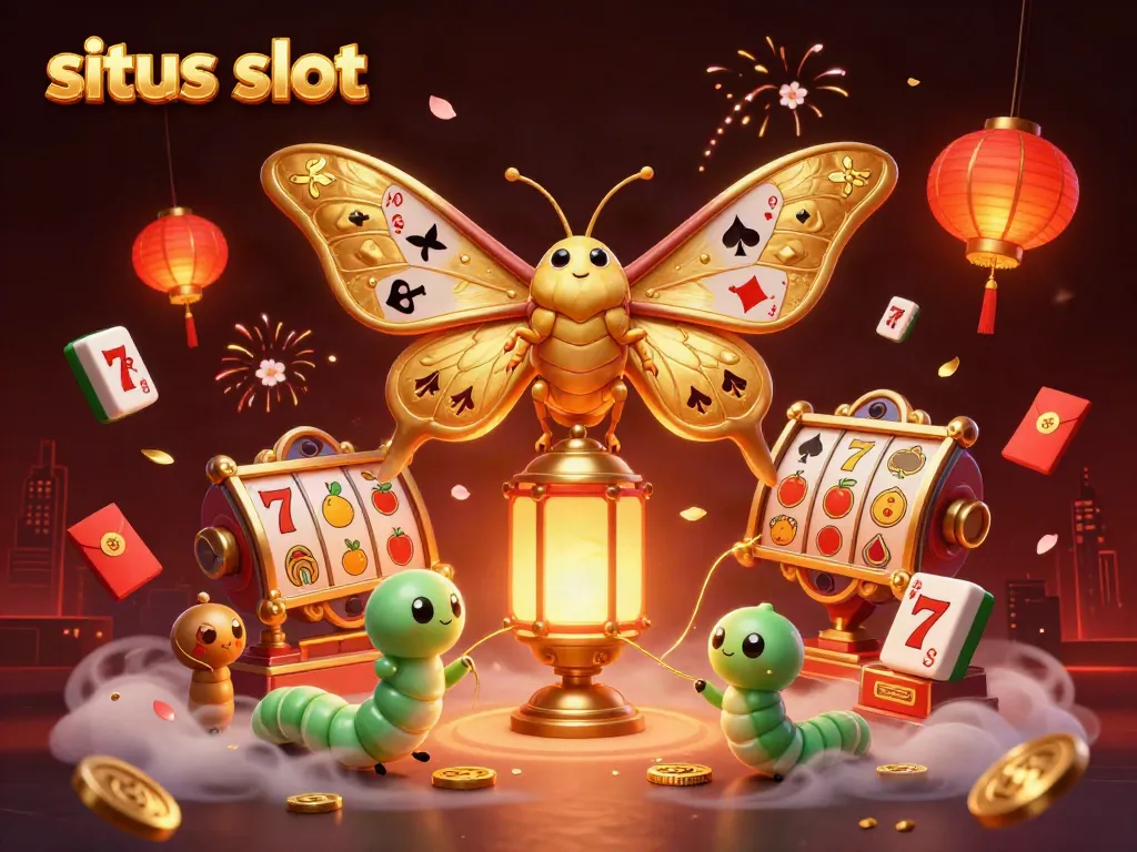 Spin winning slots with our vibrant situs slot 3D illustration featuring dynamic casino elements.
