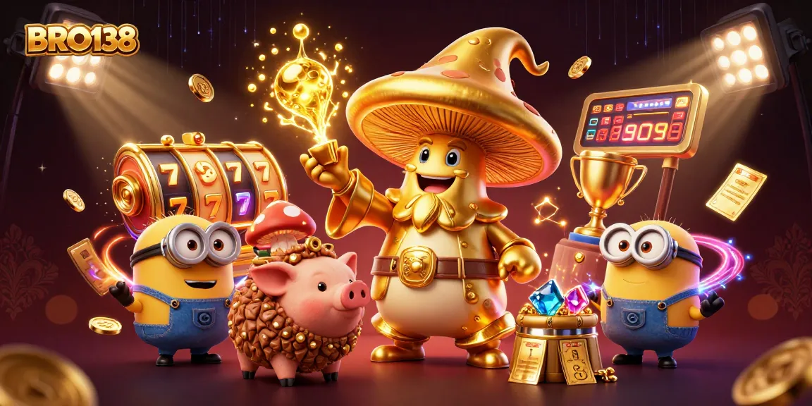 Spin to win with BRO138's exciting slot games featuring lucky symbols and treasures.